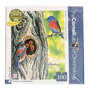 Cornell‎ Ornithology Western Bluebird 100 Piece Jigsaw Puzzle New